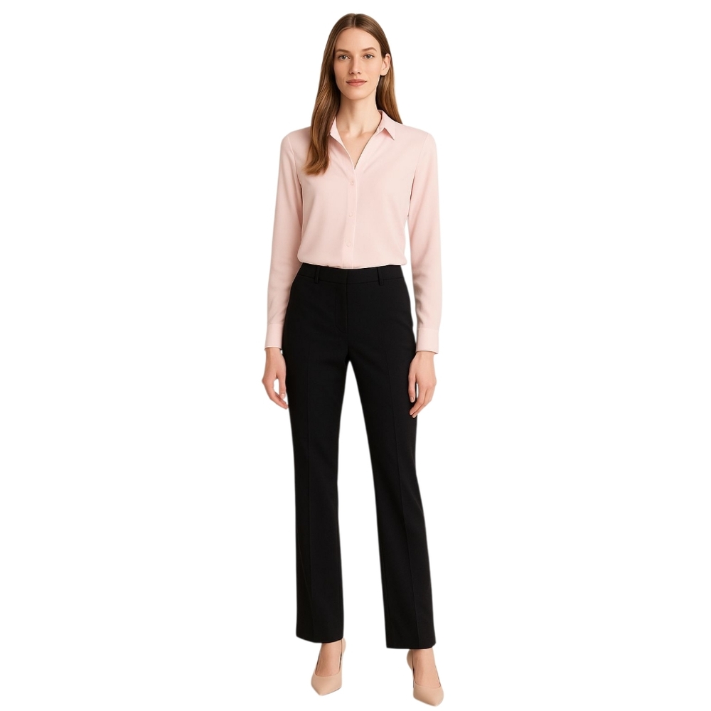 Ann Taylor Black Dress Pants Women’s Size 8 | Classic Straight Leg Work Slacks